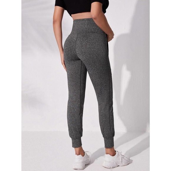 Maternity Marled knit high waist leggings with pockets - Picture 2 of 5